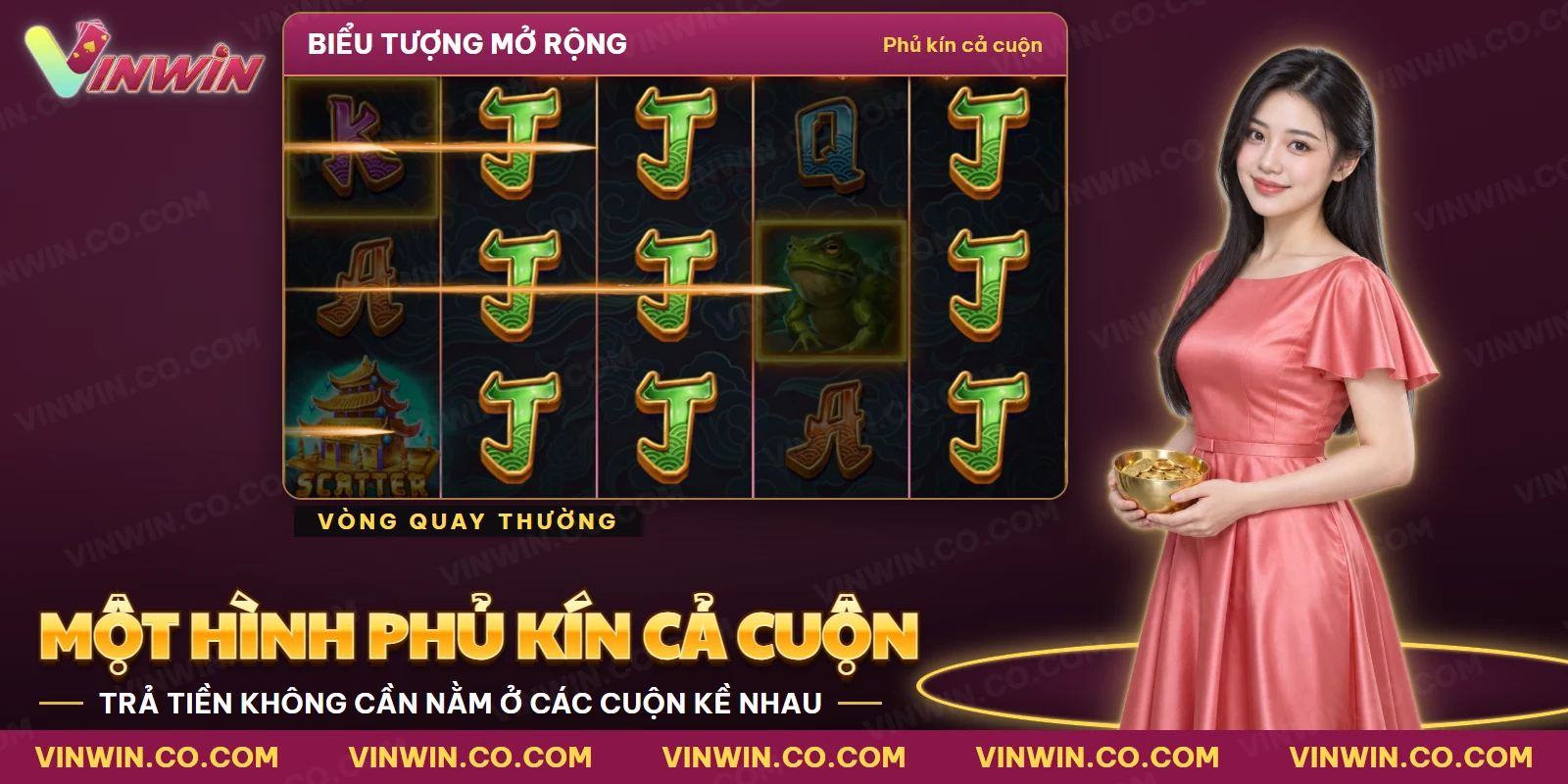 Biểu tượng chữ J mở rộng phủ kín các cuộn trên lưới slot Legacy of Dynasties