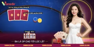 Cách chơi Liêng Vinwin với ba lá úp và chồng chip tiền sàn trên bàn