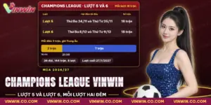 Cược Champions League Vinwin với hai đêm thi đấu của một lượt và các trận bóng đá châu Âu