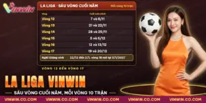 Cược La Liga Vinwin với sáu vòng cuối năm và kỳ nghỉ Giáng sinh giữa mùa giải Tây Ban Nha