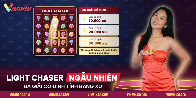 Ba giải cố định và tia sáng Light Chaser của Joker Gems trên lưới vuông