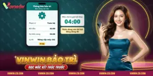 Vinwin bảo trì với thông báo ví dụ ghi phạm vi, giờ bắt đầu, giờ kết thúc dự kiến và lý do